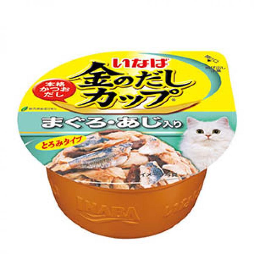 CIAO 貓罐頭 日本金湯鰹味杯 金槍魚．竹筴魚味 70g (img2)