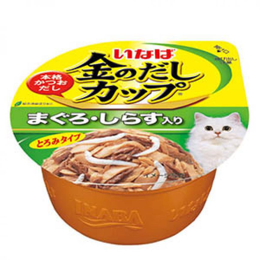 CIAO 貓罐頭 日本金湯鰹味杯 金槍魚．銀魚味 70g (img2)