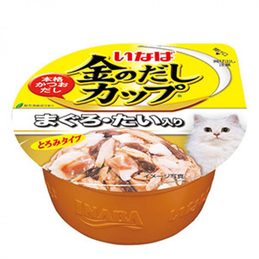 CIAO Cat Snacks Gold Dashi Cup Tuna and Snapper Flavor 70g (img2)