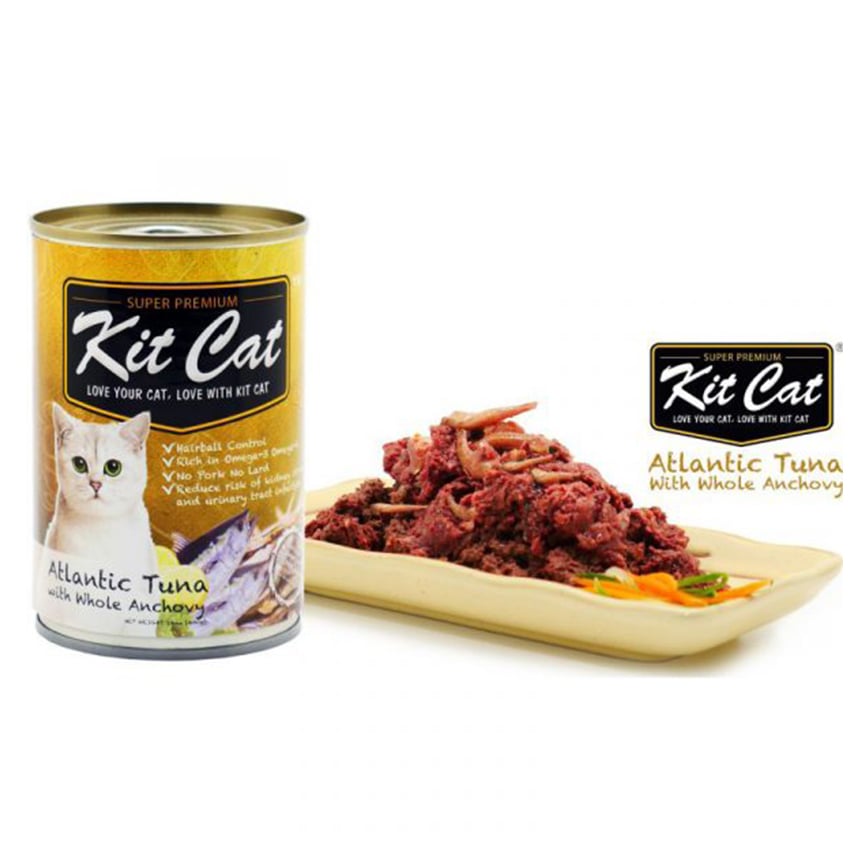 Kit Cat 貓罐頭 太平洋吞拿魚+鯷魚 400g (KC-425) (img2)