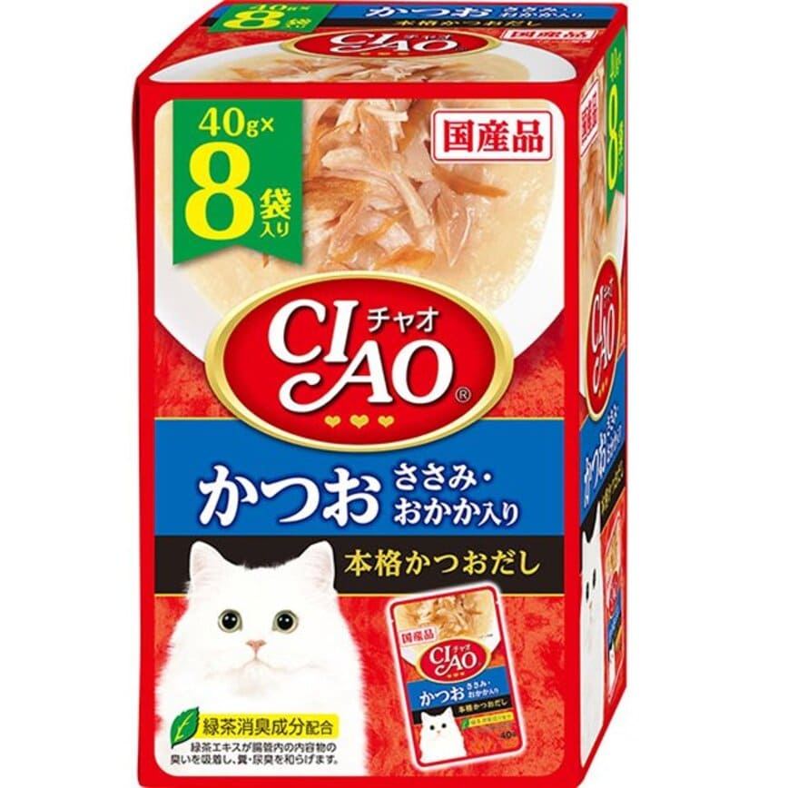 CIAO 貓濕糧 鰹魚雞肉 40g 8袋入 (IC-384) (img2)