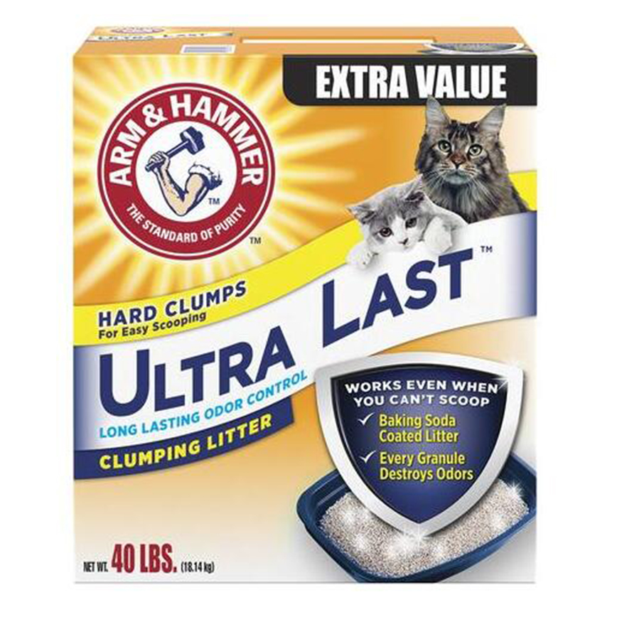 Clumping Litter, ARM & HAMMER, Long Lasting Odor Control, Ultra Last 40lbs (02403) (img2)