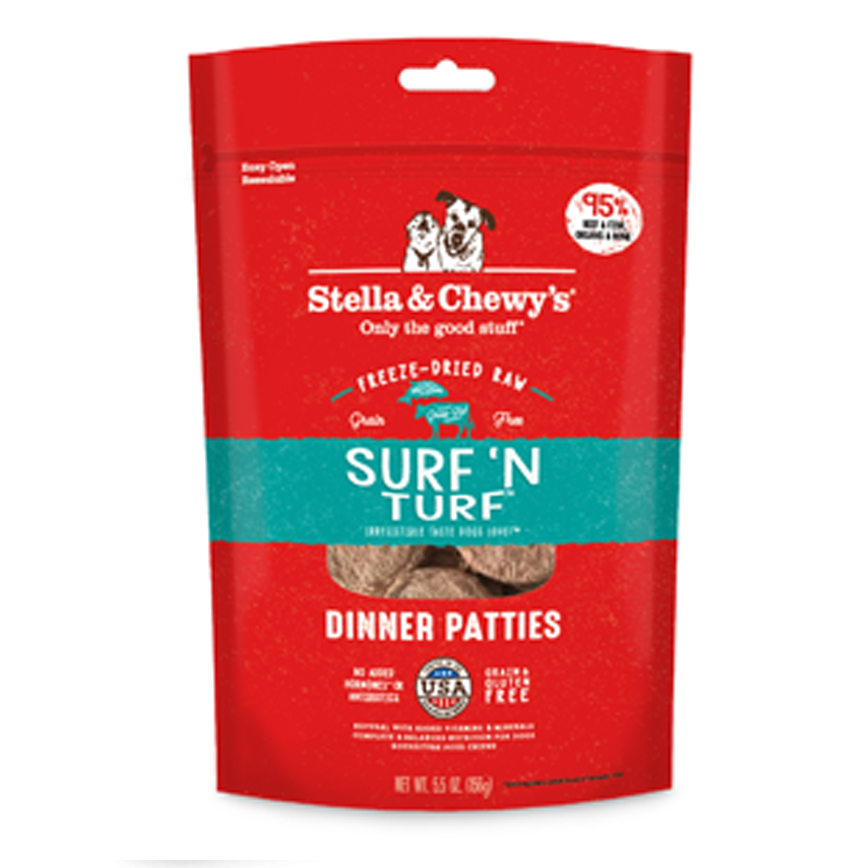 Stella & Chewy's Dry Dog Food Freeze-Dried Dinner Patties Surf & Turf 25oz (SC111) (img2)