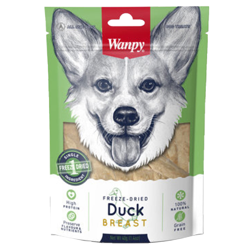 Wanpy Freeze Dry 狗零食 凍乾鴨胸肉 Duck Breast 40g (YY820420) (img2)