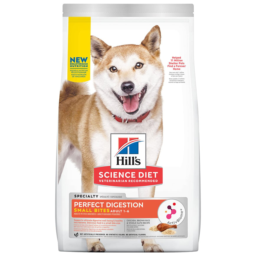 Hills 狗糧 完美消化系列 成犬1-6配方 細粒糧 雞肉+糙米及全燕麥 3.5lbs (606861) (img2)