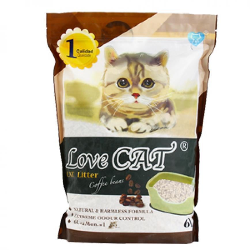 LoveCAT 天然健康 豆腐貓砂 咖啡味 6L (img2)