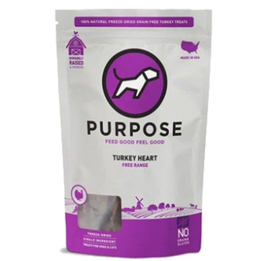 PURPOSE 凍乾脫水生肉 貓犬小食 單一蛋白 火雞心 3oz (000335) (img2)