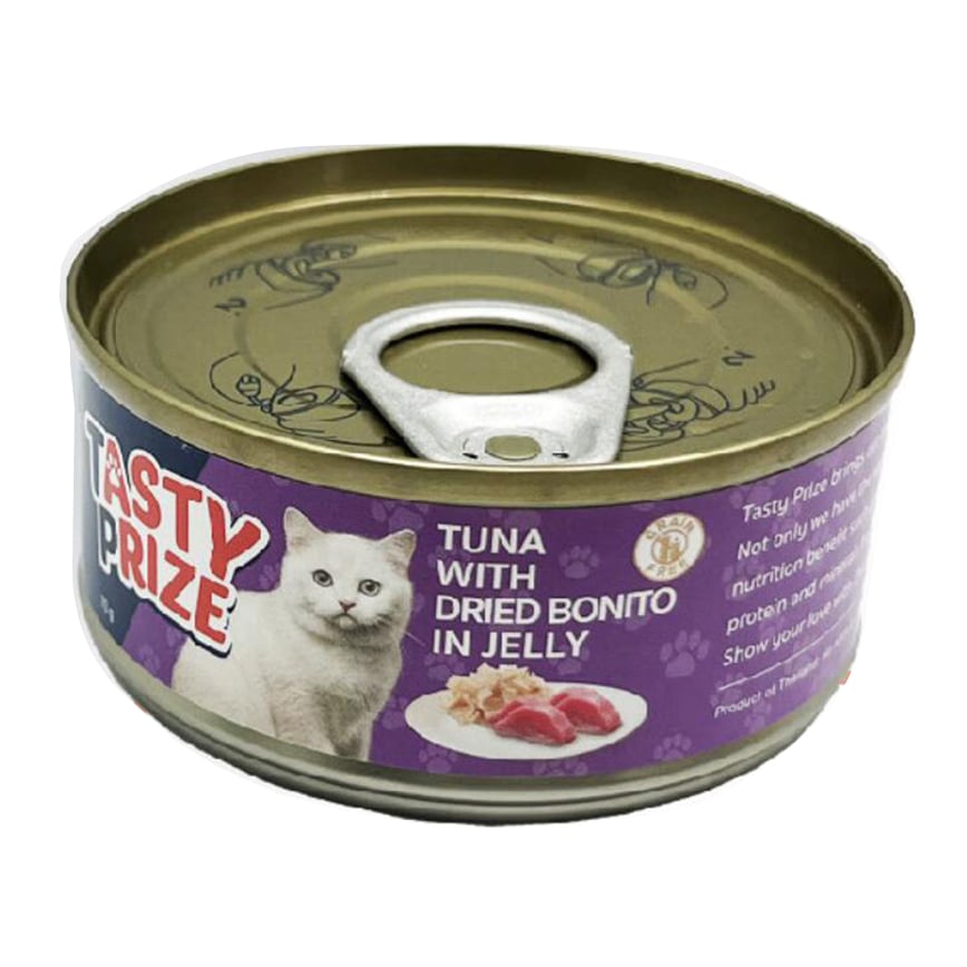 TASTY PRIZE 貓罐頭 吞拿魚伴鰹魚乾 70g (TP08) (img2)