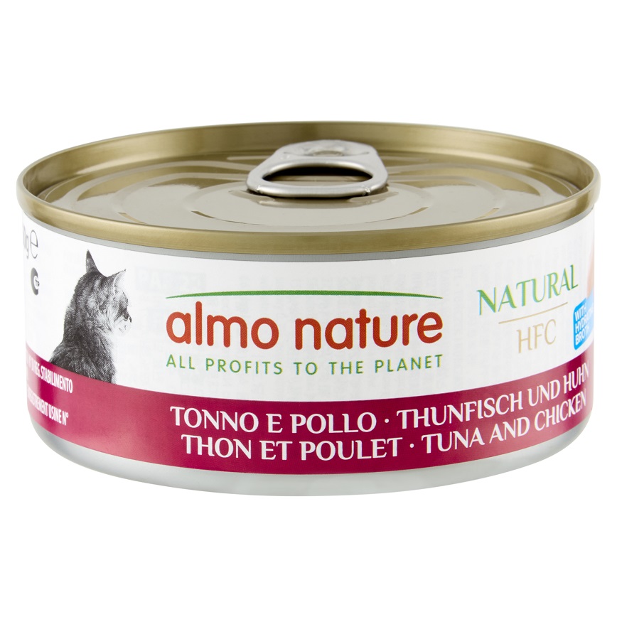 Almo Nature HFC 貓罐頭 天然系列 吞拿魚+雞肉 150g (5129) (img2)
