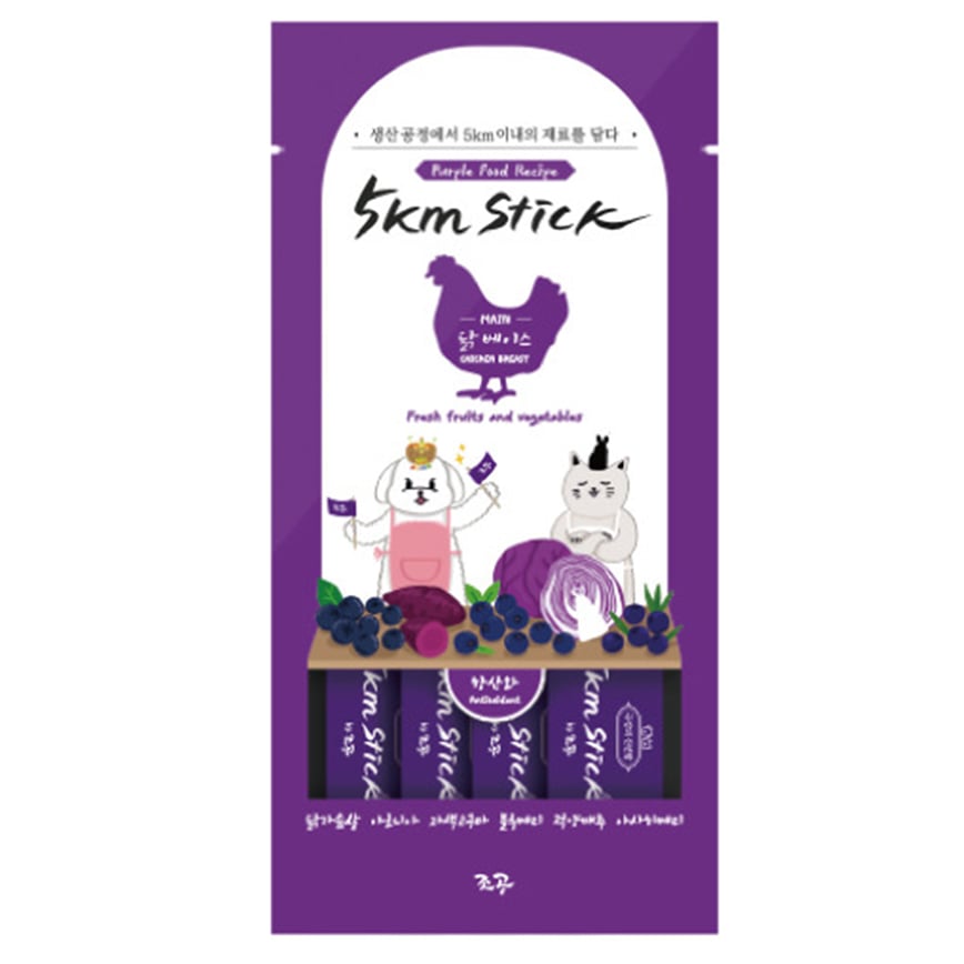 cho and kang 5km Stick Chicken for Antioxidant 14g x 4packs (Purple) (img2)