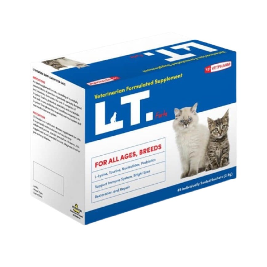 VETPHARM L.T. Forte L-lysine+Taurine Powder Supplement for Cats (1.5g x 30) (BW150-8) (img2)