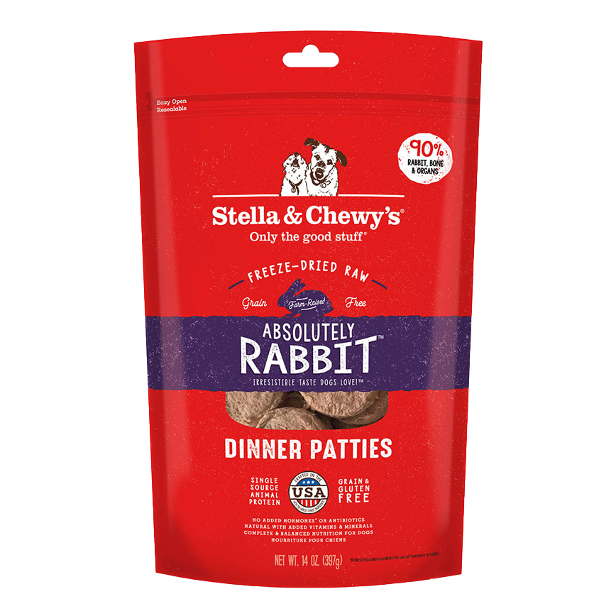 Stella & Chewy's Dry Dog Food Freeze-Dried Dinner Patties Absolutely Rabbit 25oz (SC110) (img2)