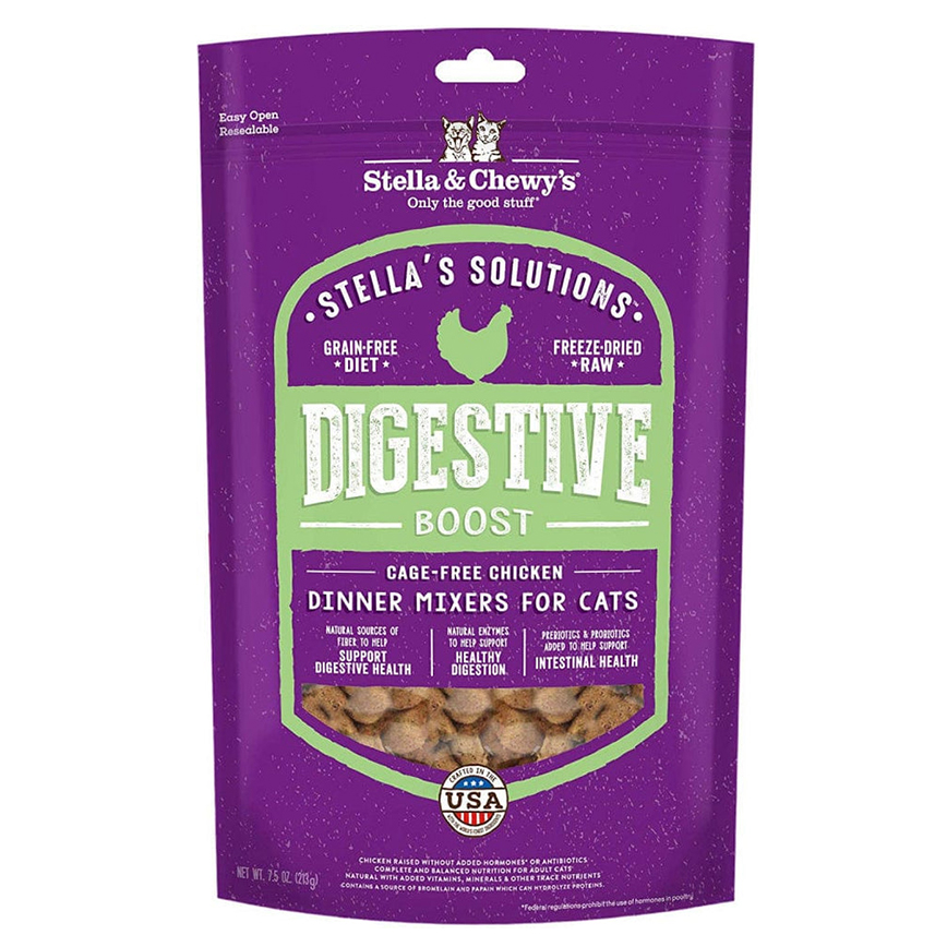 Stella & Chewy's Dry Cat Food Stella's Solutions Digestive Boost Cage-Free Chicken Dinner Mixers 7.5oz (SC126) (img2)