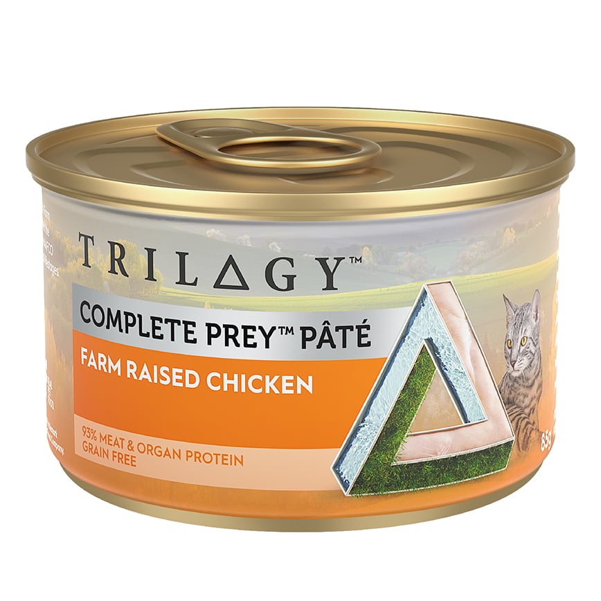 Trilogy Cat Canned Food Complete Prey Pate Farm Raised Chicken 85g (SV10004) (img2)