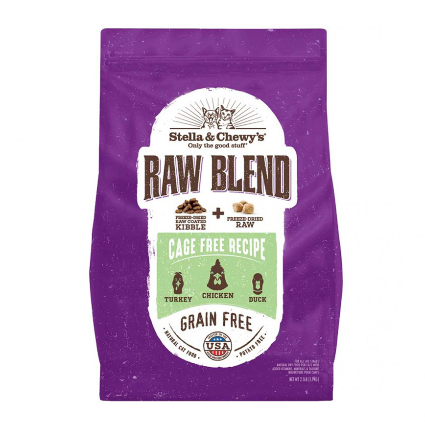 Stella & Chewy's Dry Cat Food Raw Blend Cage-Free Recipe 5lb (CRB-CF-5) (img2)