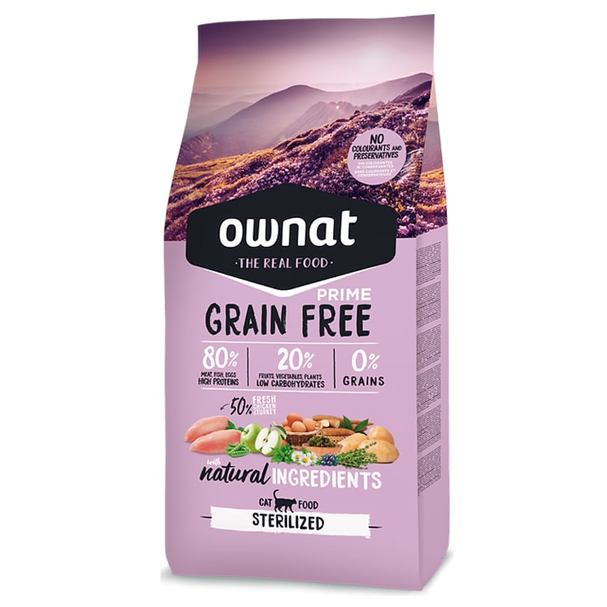 ownat 全齡貓糧 放牧雞⾁與火雞 已絕育, 體重管理配⽅ 3kg (31457) (img2)