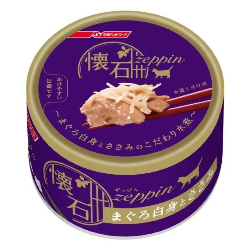 日清 貓罐頭 懷石絕品 白肉吞拿魚+雞肉 80g (NP-Z13) (img2)