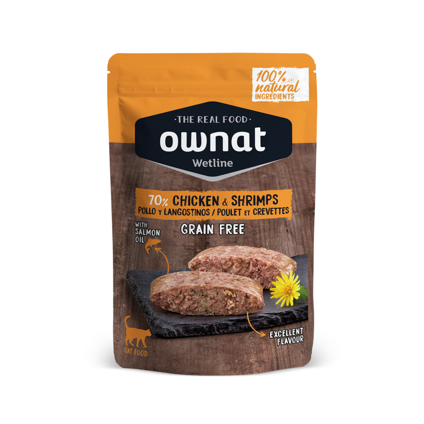ownat 貓濕糧 放牧雞肉與鮮蝦 85g (57003) (img2)