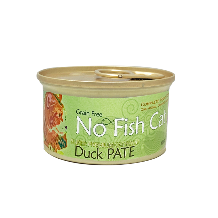 No Fish Cat不吃魚的貓 貓罐頭 主食罐 鴨肉肉醬 85g (NFC85DU) (img2)