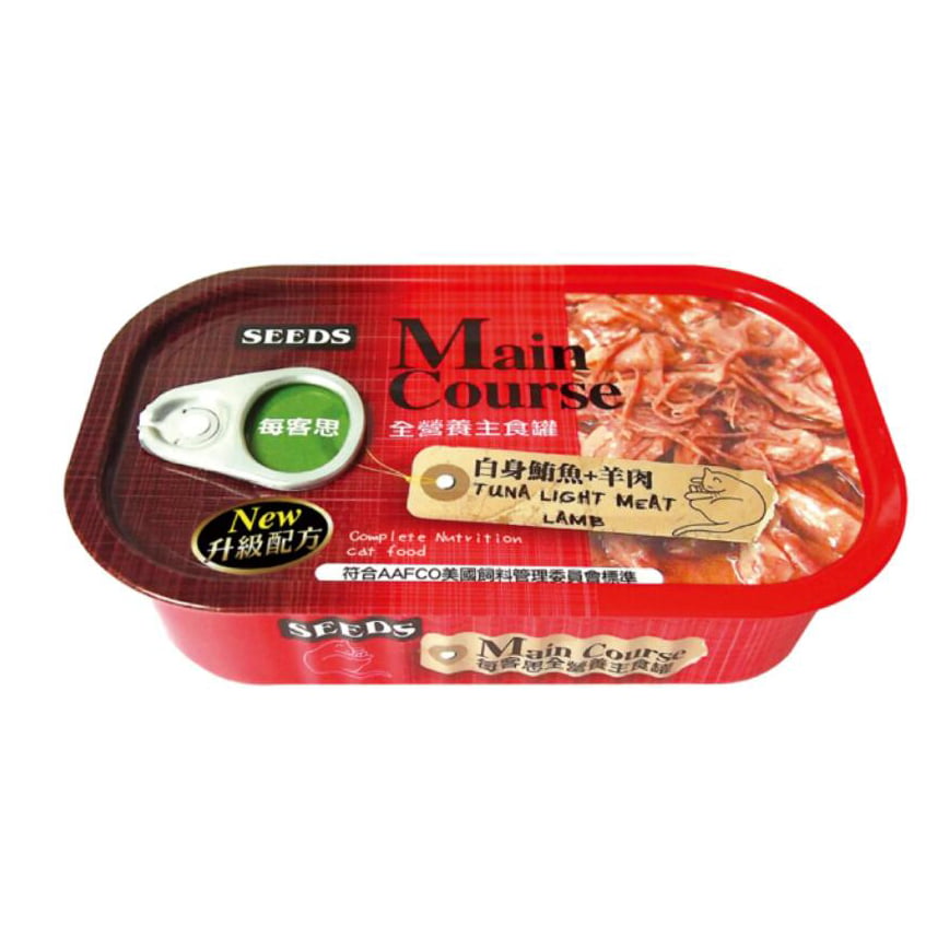 SEEDS 貓罐頭 Main Course全營養主⻝罐 ⽩身鮪⿂+⽺⾁ 115g (mc01s ) (img2)