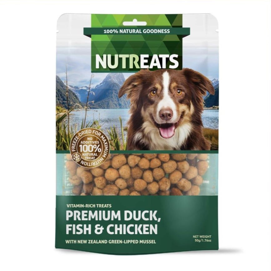 Nutreats Freeze Dried Duck, Salmon, Chicken And Freeze Dried Mussel for Dog 50g (5111050) (img2)