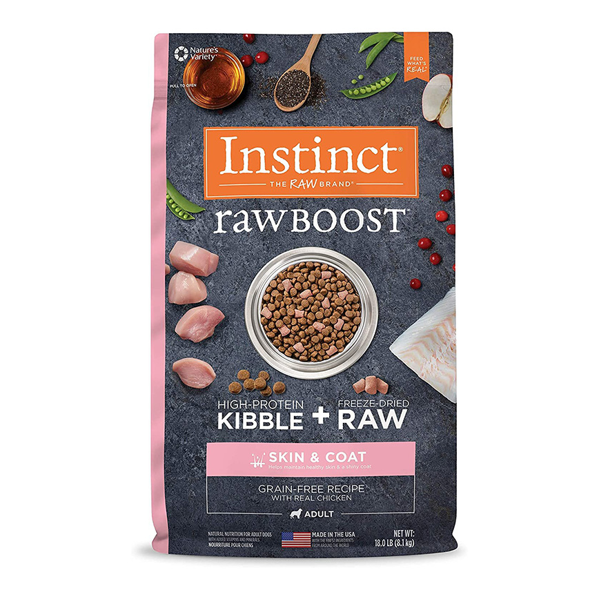 Instinct 狗糧 無穀物生肉系列 皮膚毛髮健康配方 雞肉 18lb (659037) (img2)