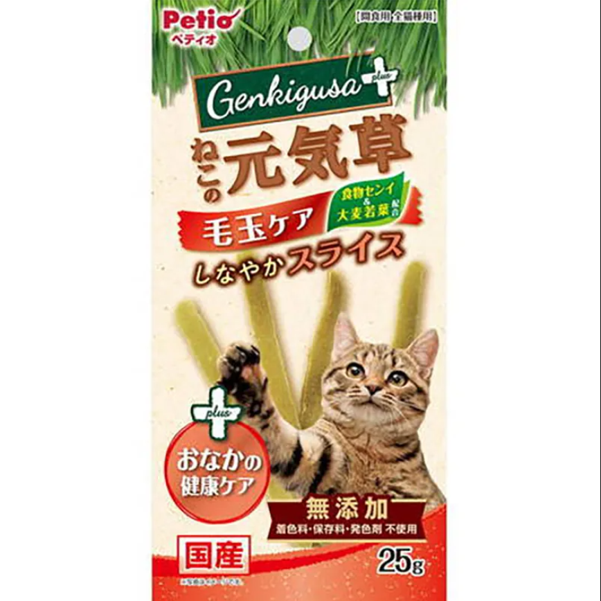 Petio 日本產 貓零食 去毛球腸胃健康護理貓草切片 25g (90603313) (img2)