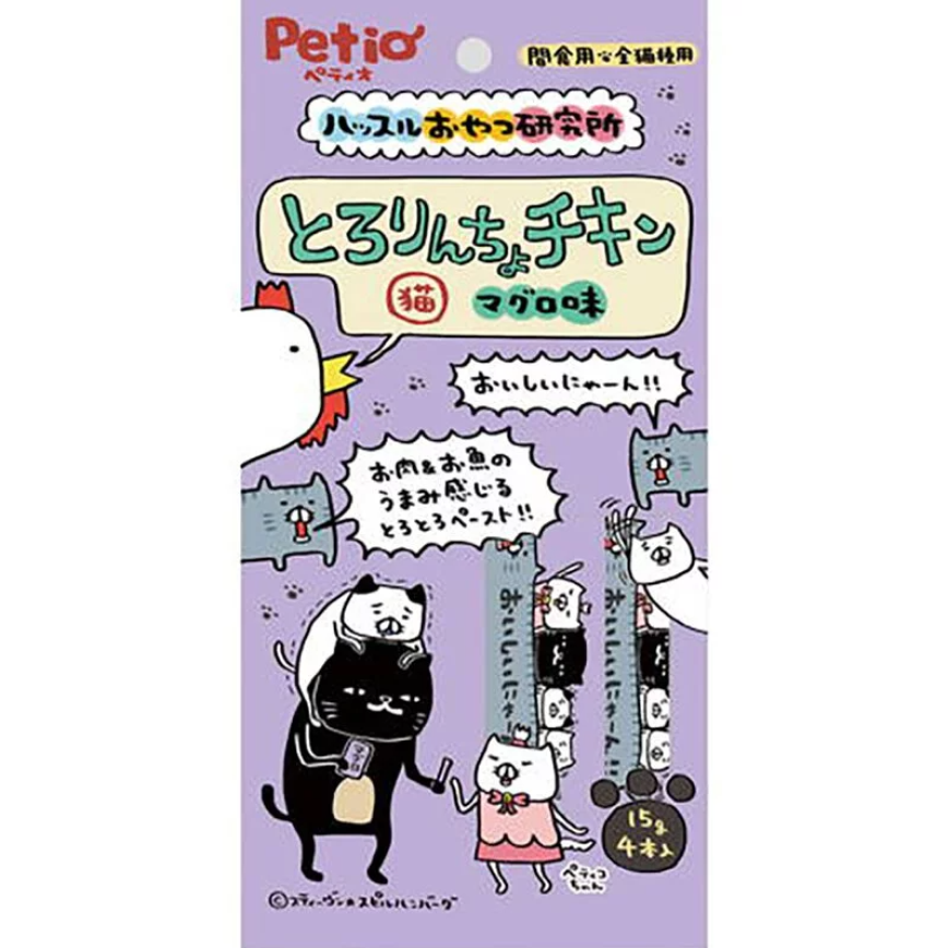 Petio 貓零食 水分補充 雞肉+吞拿魚肉醬 15gx4本 (90603128) (img2)