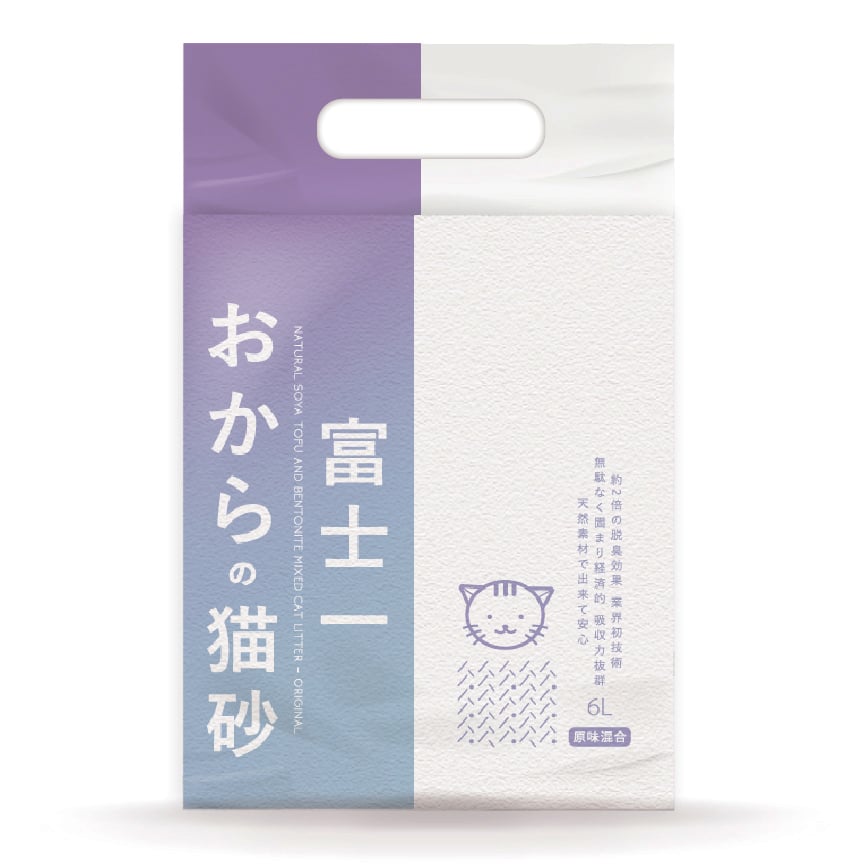 Fuji One Natural Soya Tofu and Bentonite Mixed Cat Litter (Original) 6L - Original Licensed (img2)