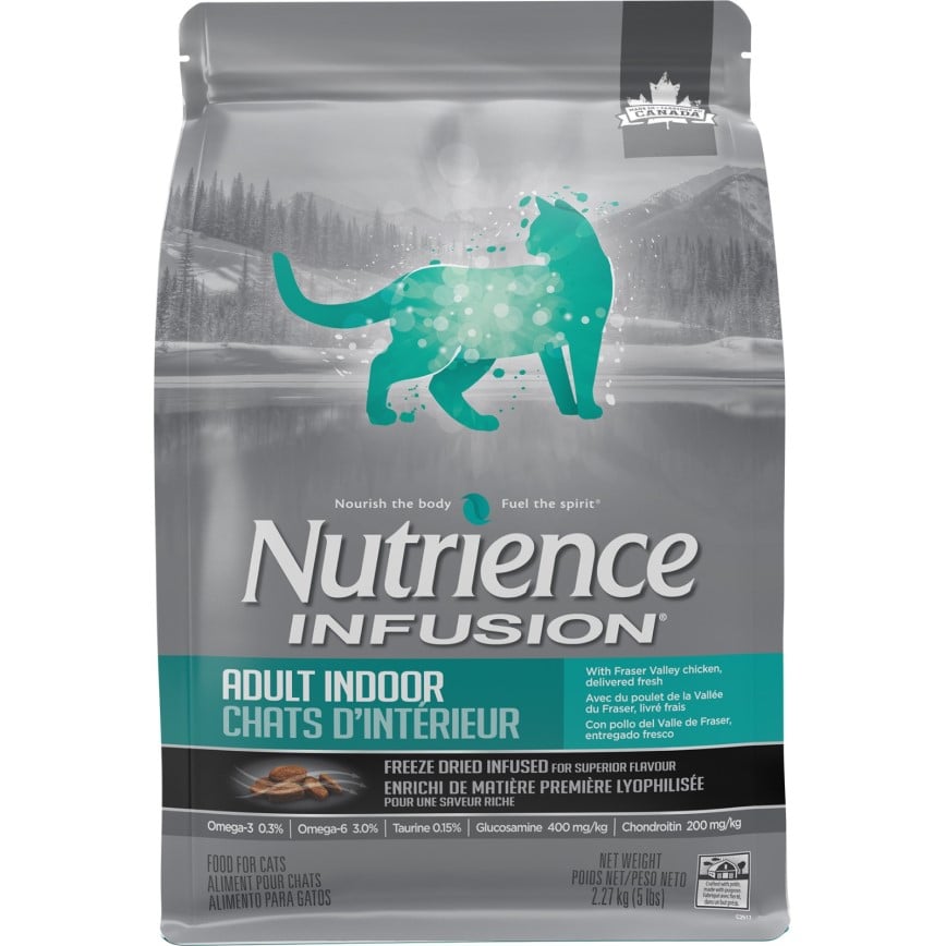 Nutrience INFUSION 貓糧 室內貓配方 凍乾內層 鮮雞肉 5lb 2.27kg (C2517) (灰綠) (img2)