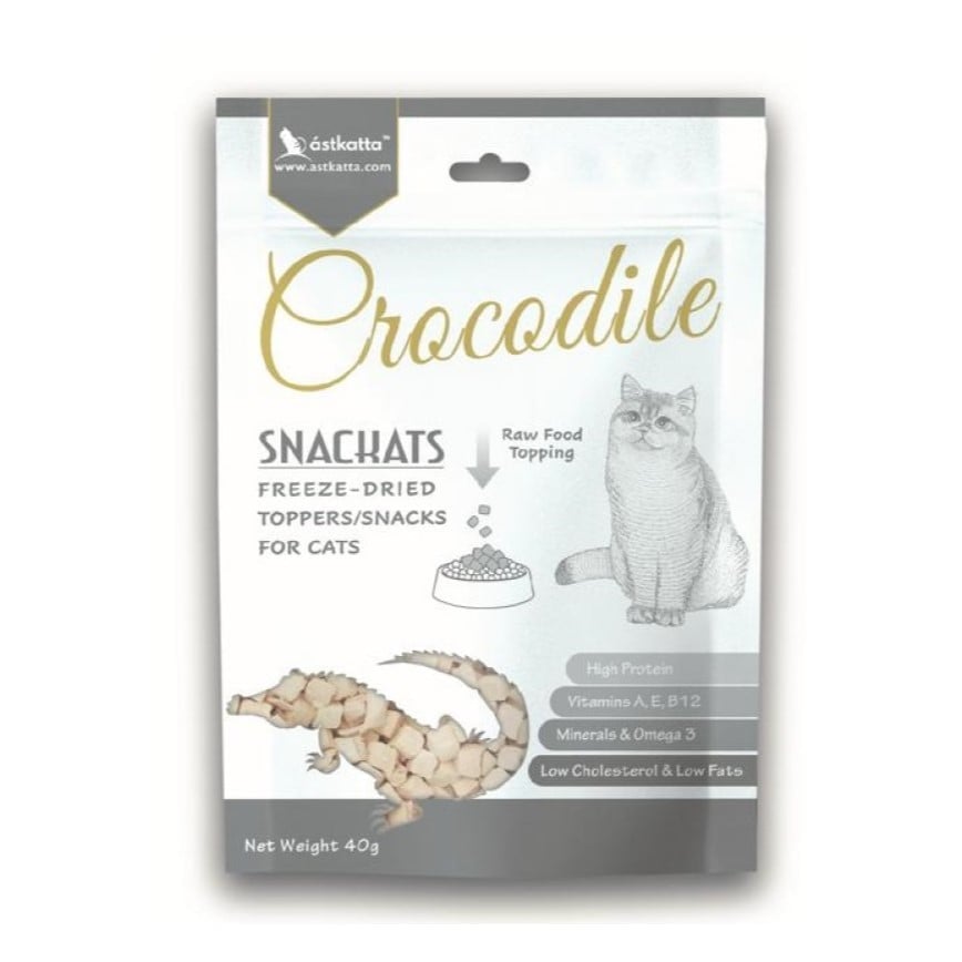 Astkatta - Freeze Dried Treats With Supplement - Crocodile & Omega 3 40g (img2)