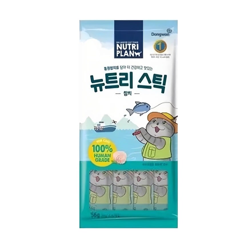 Nutriplan 營養企劃 貓零食 韓國肉泥餐包 吞拿魚 14g 4本 (64800) (FK CIAO) - 限時優惠 (img2)