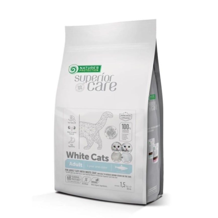 Nature's Protection 貓糧 無穀物去淚痕白貓配方 鯡魚 1.5kg (WCHE1.5K) (img2)