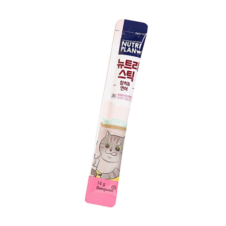 Nutriplan 貓肉泥 營養企劃 韓國肉泥餐包 三文魚及吞拿魚 14g 1本試食裝 (FK CIAO) 夾袋 (img2)