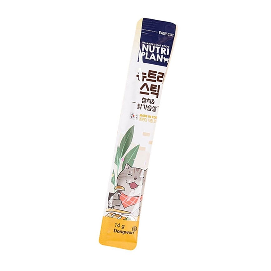 Nutriplan 貓肉泥 營養企劃 韓國肉泥餐包 雞肉及吞拿魚 14g 1本試食裝 (FK CIAO) 夾袋 (img2)