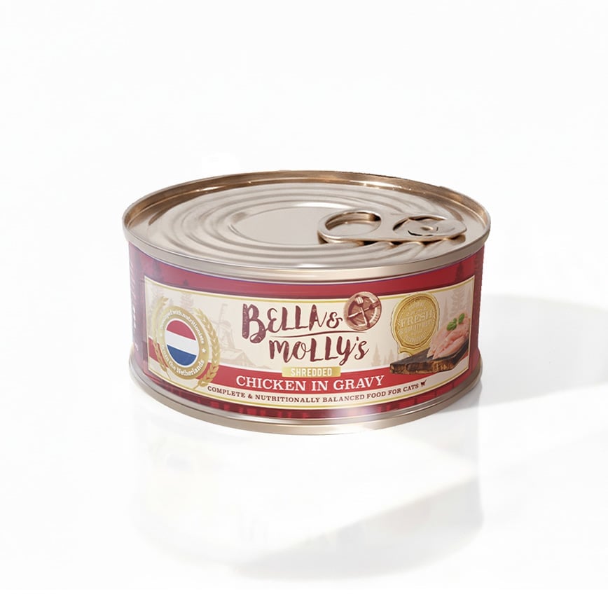 Bella & Molly’s AAFCO Canned Food - Chicken In Gravy (Shredded) 80g (img2)