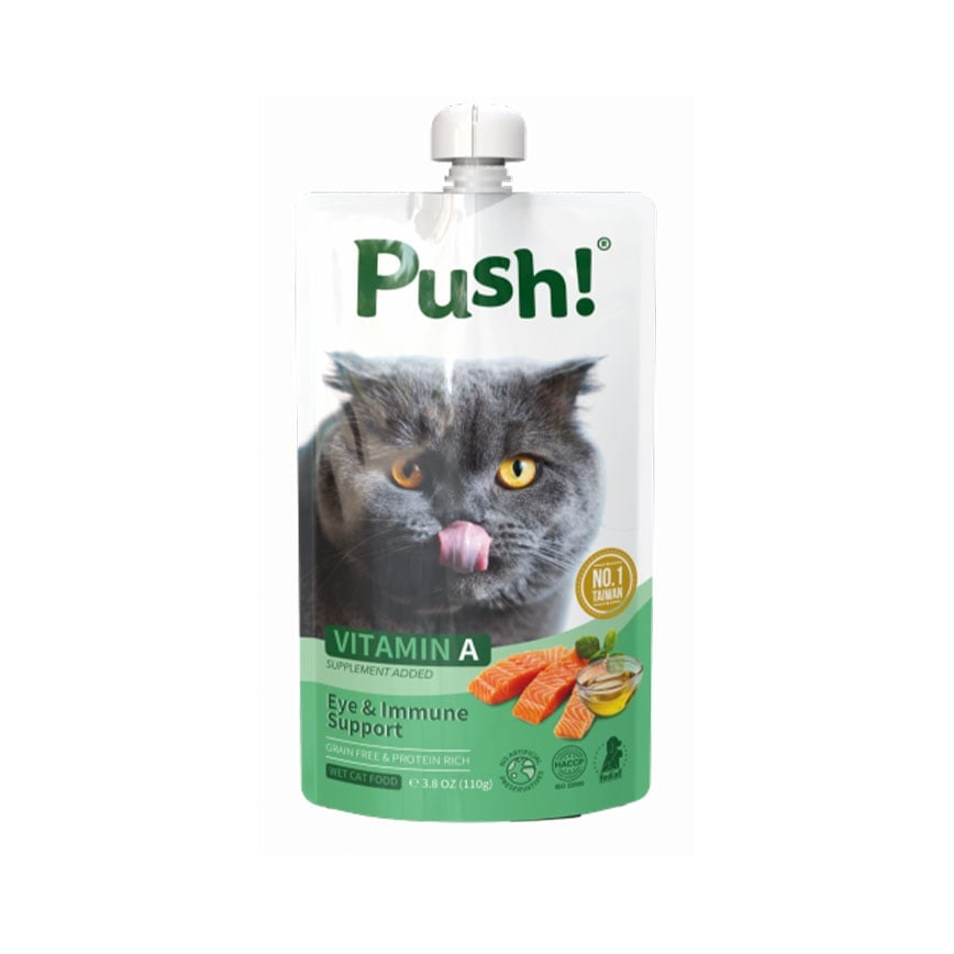 Push! 噗滋包 機能貓貓主食肉泥 鮭魚+鮪魚 110g (PH08) (img2)