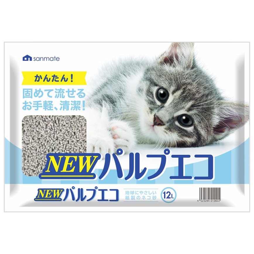 日本SANMATE 新有機環保 紙貓砂 12L (img2)