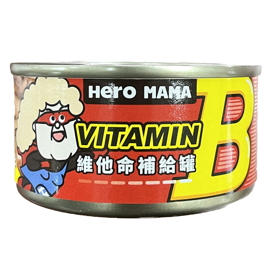 HeroMama 貓狗罐頭 補給罐 鮪魚小蝦 維他命B群 80g (img2)