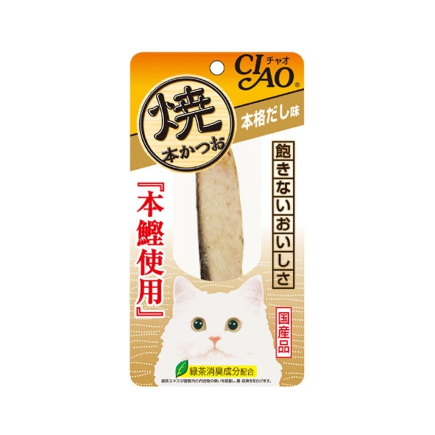 CIAO Cat Snacks Grilled Bonito Authentic Dashi Flavor 25g (HK-04) (img2)
