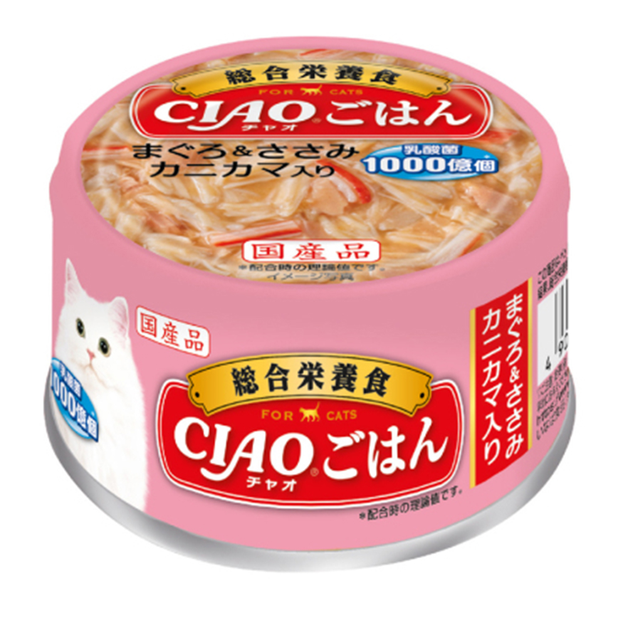 CIAO Cat Canned Tuna + chicken and crab sticks (A-254) (img2)
