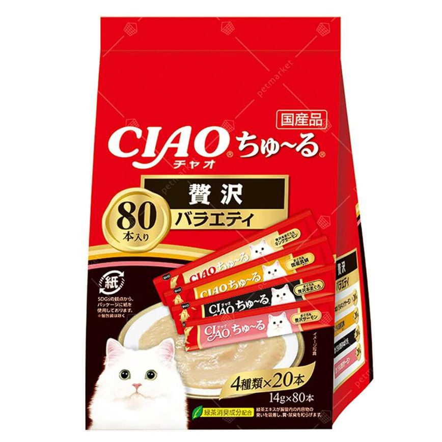CIAO Cat Snacks Churu Luxury Variety 14g×80 pieces (SC-453) (img2)