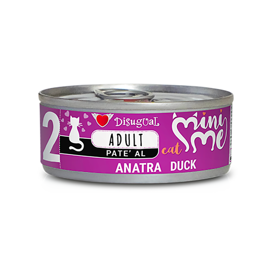 Disugual Canned Cat Food Mini Me 2 Grain-Free Duck Recipe 85g (MIME006) | Made in Italy (img2)