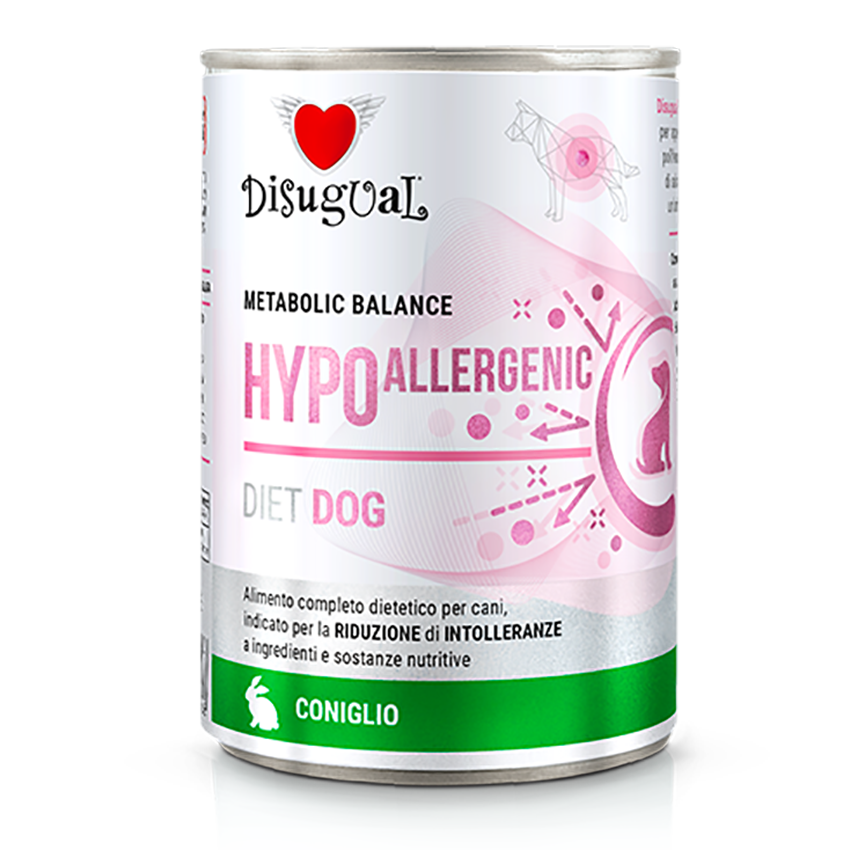 Disugual Veterinary Diets Canned Dog Food Low Allergenic Rabbit Recipe 400g (DSDT002) | Made in Italy (img2)