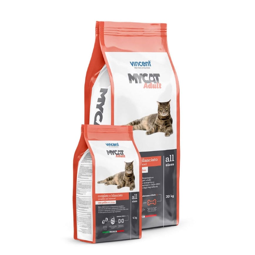 vincent MYCAT Dry Cat Food Adult Complete And Balanced Chicken 20kg (img2)