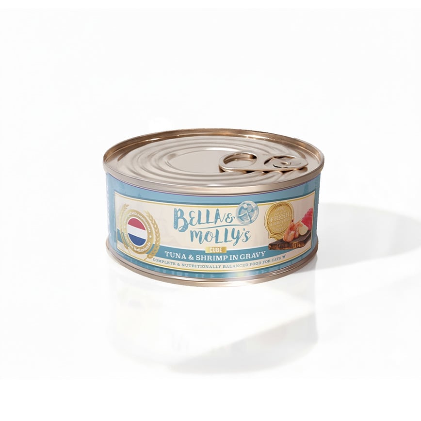 Bella & Molly’s AAFCO Canned Food - Tuna & Shrimp In Gravy (Cube) 40g (img2)