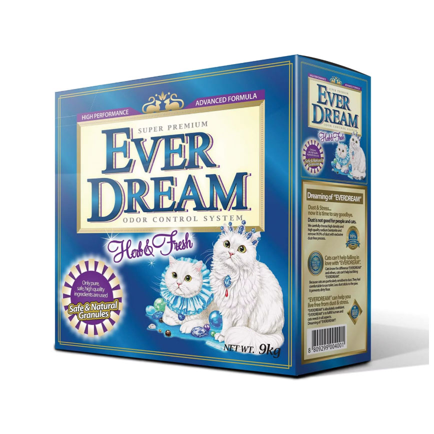 EVERDREAM 美國 藍夢貓砂極速凝結 礦物貓砂 草本清香 紫色 19.8lbs (9kg) - 試用優惠 (img2)