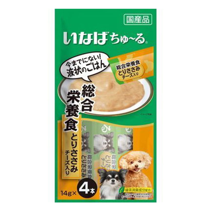 CIAO Dog Meat Puree Complete Nutrition Food Chicken Fillet with Cheese 14g x 4 pieces (D-107) (img2)