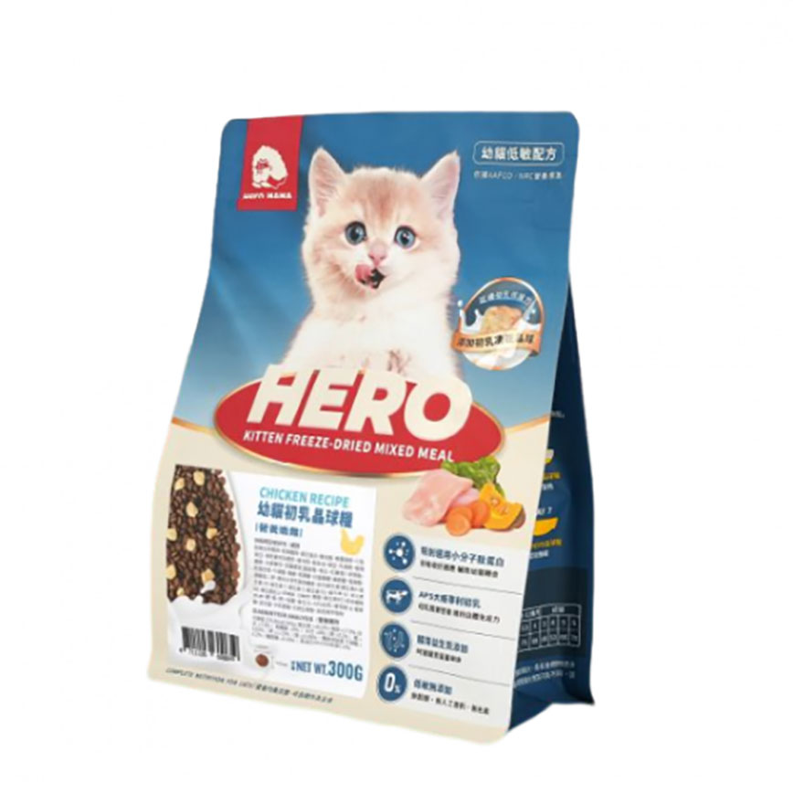 HeroMama 貓糧 幼貓初乳晶球糧 營養嫩雞 300g (img2)