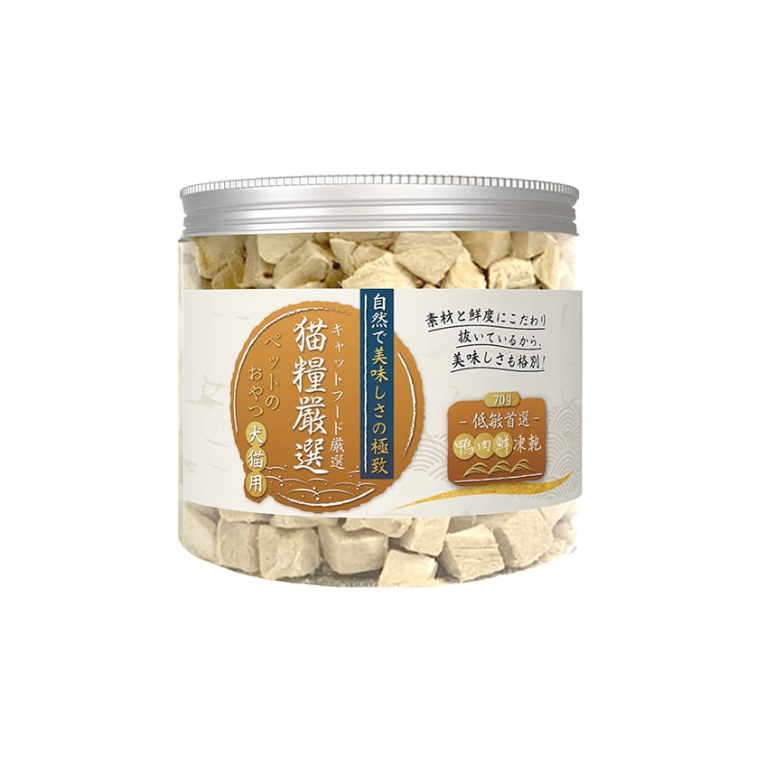 貓糧嚴選 鴨肉鮮凍乾 低敏首選 70g (貓犬用) (img2)